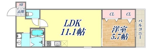 フジパレス尼崎武庫之荘２番館の物件間取画像